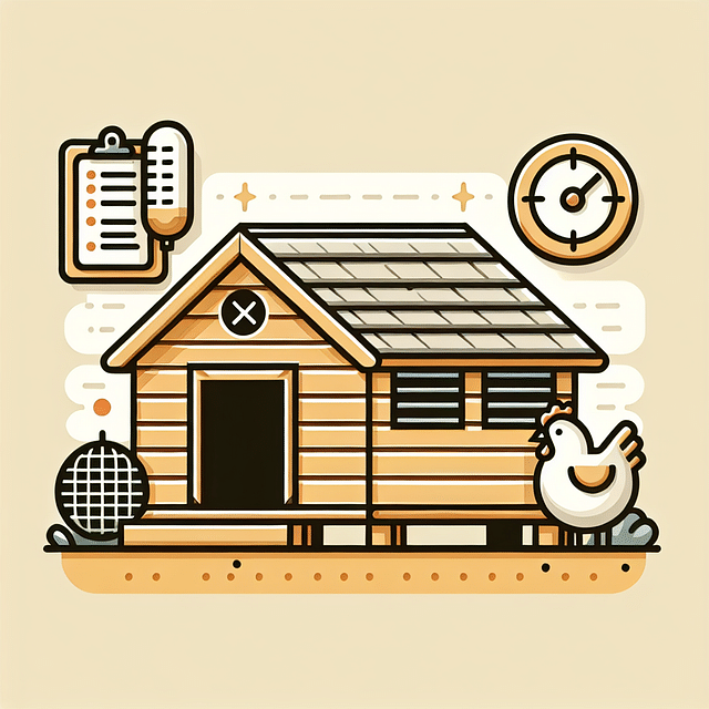 chicken coop with ventilation windows