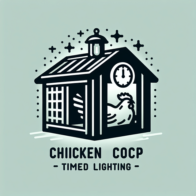 chicken coop with lighting on a timer