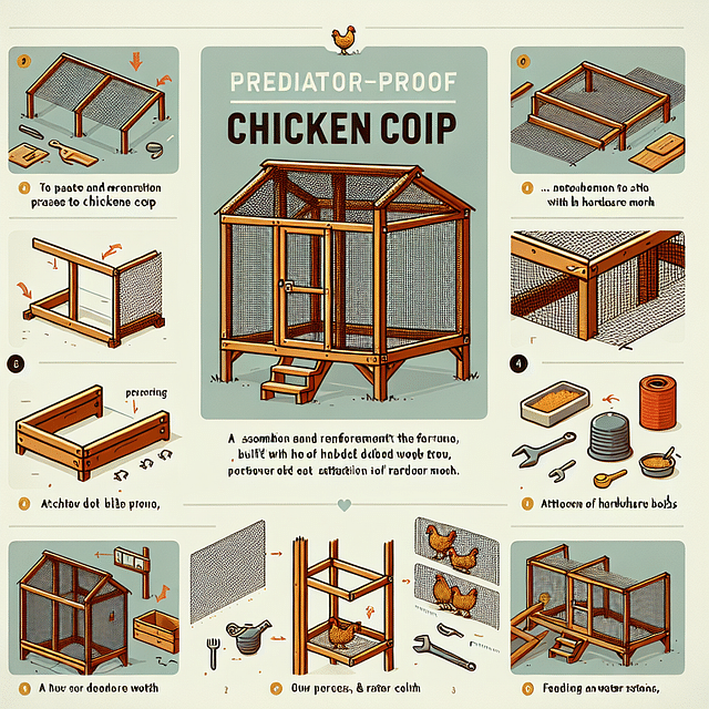 predator-proof chicken coop with hardware cloth