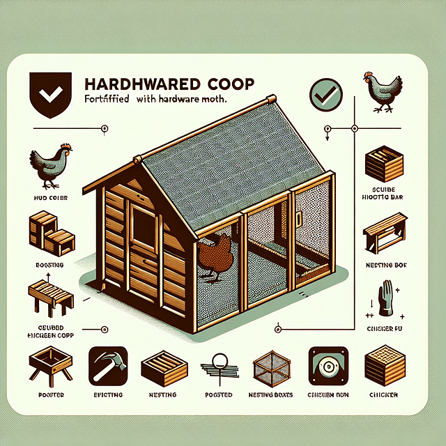 secure chicken coop with hardware cloth