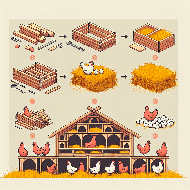 nesting boxes in a chicken coop