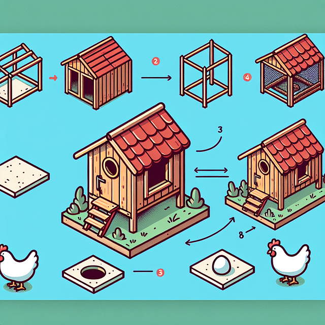 chicken coop with concrete foundation