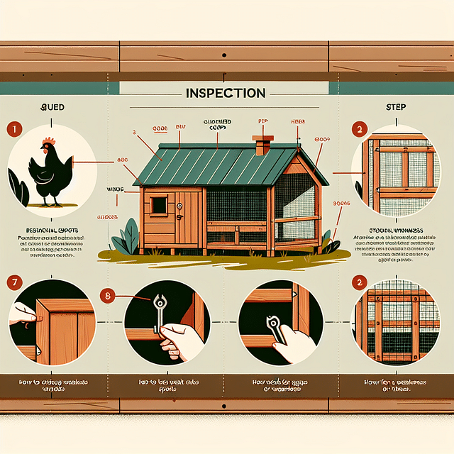 chicken coop inspection for gaps and weaknesses