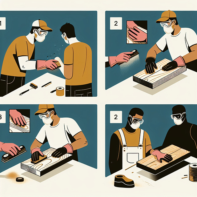 cleaning and sanding reclaimed wood