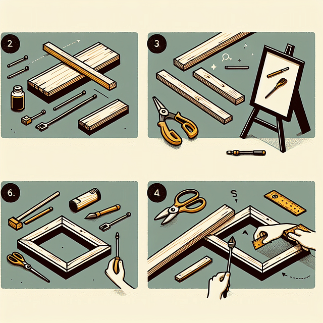 constructing a frame from reclaimed materials