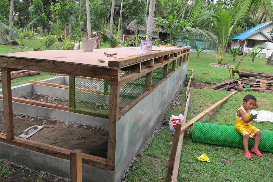 bamboo chicken coop