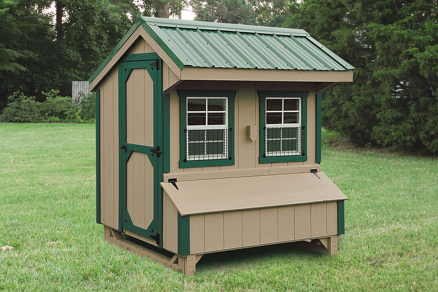 green roof chicken coop