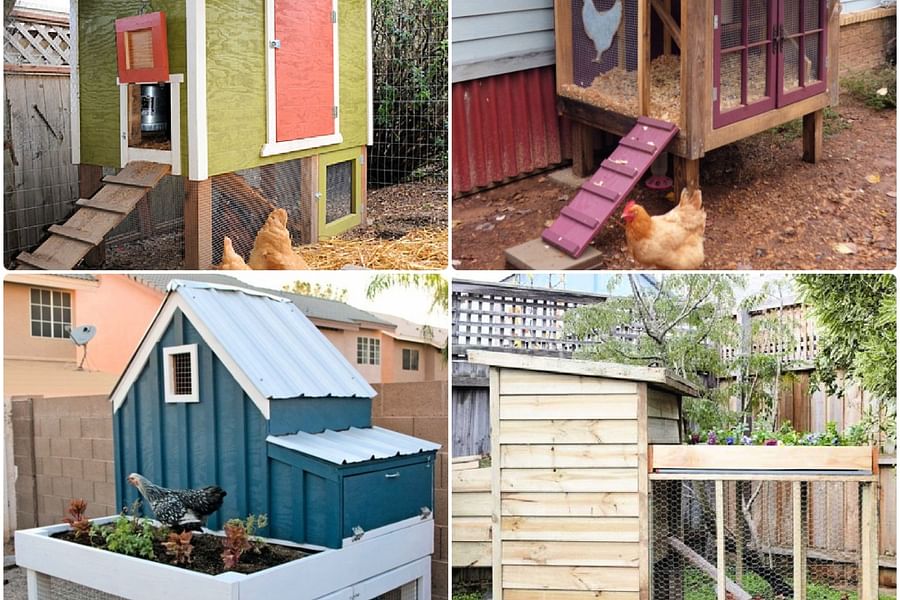 reclaimed brick chicken coop