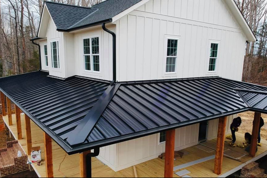 recycled metal roofing