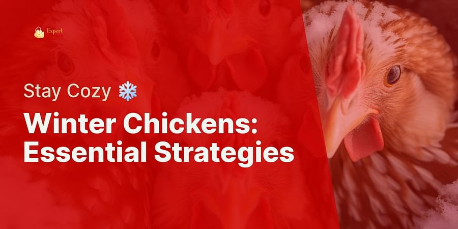 Winter Chickens: Essential Strategies - Stay Cozy ❄️