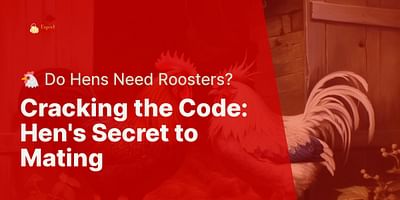 Cracking the Code: Hen's Secret to Mating - 🐔 Do Hens Need Roosters?