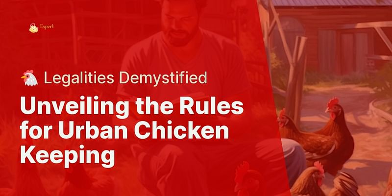 Unveiling the Rules for Urban Chicken Keeping - 🐔 Legalities Demystified