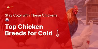 Top Chicken Breeds for Cold 🌡️ - Stay Cozy with These Chickens ❄️