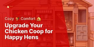 Upgrade Your Chicken Coop for Happy Hens - Cozy 🐓 Comfort 🏠