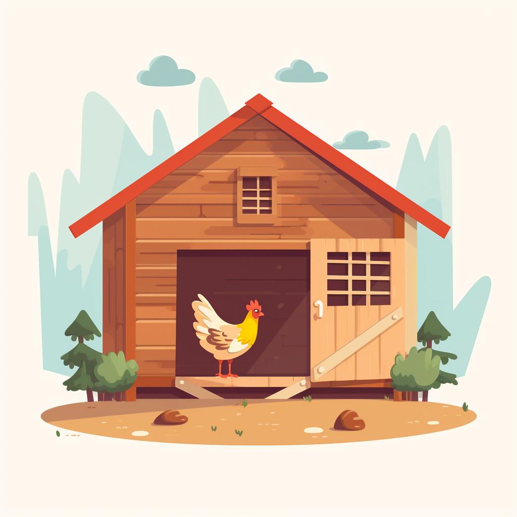A comfortable and secure chicken coop